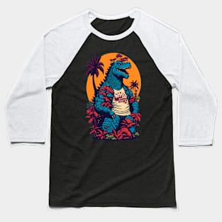 Retro Godzilla Baseball T-Shirt